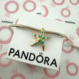 Pandora Sparkling Blue Starfish Dangle Charm